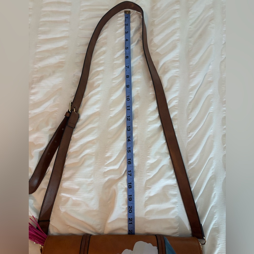 🚍📝📚 House of Disaster (1916) Floral Satchel Messenger Bag -EUC - Picture 12 of 15